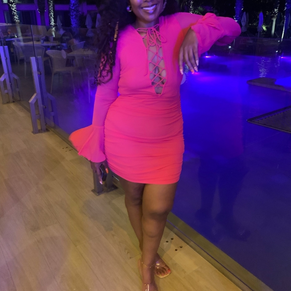 Pink Strappy Dress